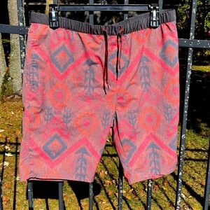 KAVU board shorts in Southwest print